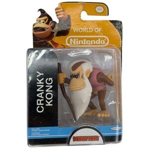 World of Nintendo Cranky Kong Action Figure Jakks Pacific Donkey Kong Series